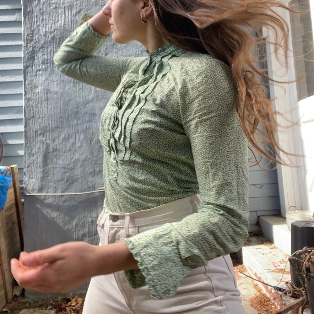 J Cree Floral Prairie Blouse